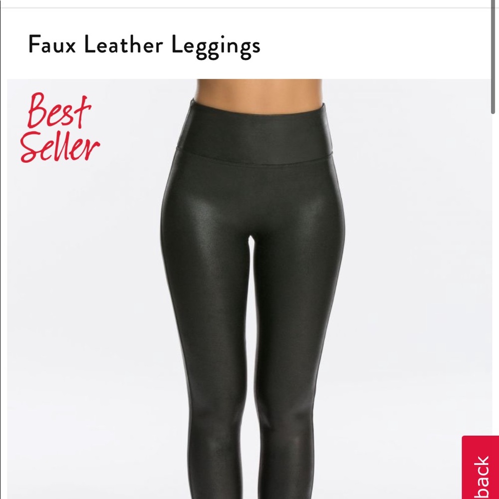 Spanx faux leather legging petite